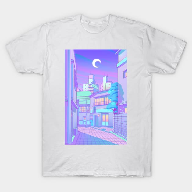 Night In Utopia T-Shirt by Owakita